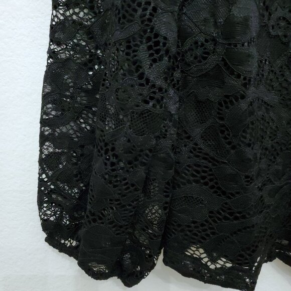 Torrid Fairycore Whimsigoth Witchy Lace Floral Long Sleeve Top Size Large 12 - Picture 6 of 16